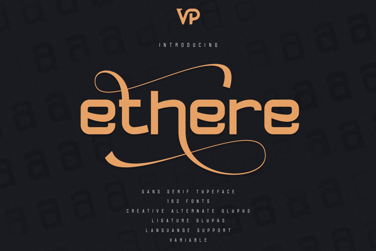 Ethere - Futuristic Sans - 162 fonts