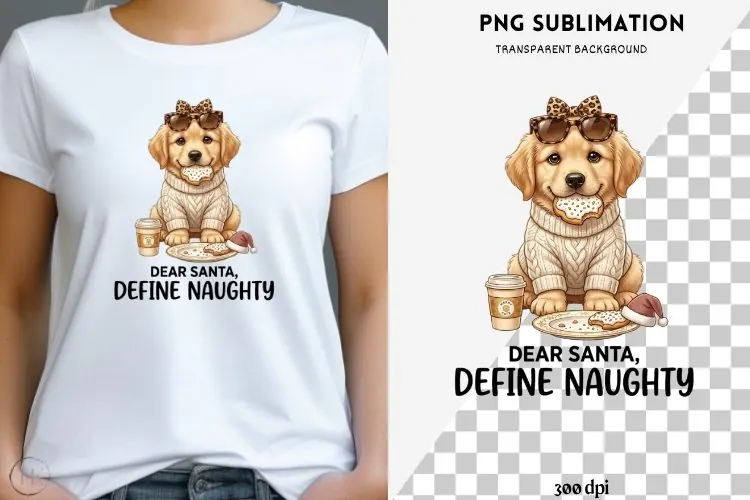 Funny Christmas animal quote png design for T-shirts