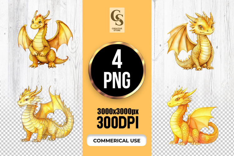 Cute Dragon Clipart Image 5
