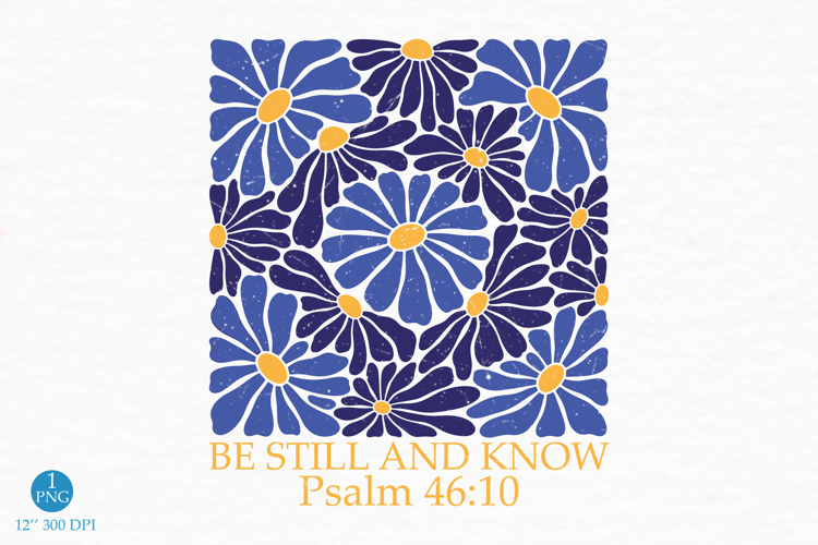 Religious Flower Quote PNG, Inspirational Design