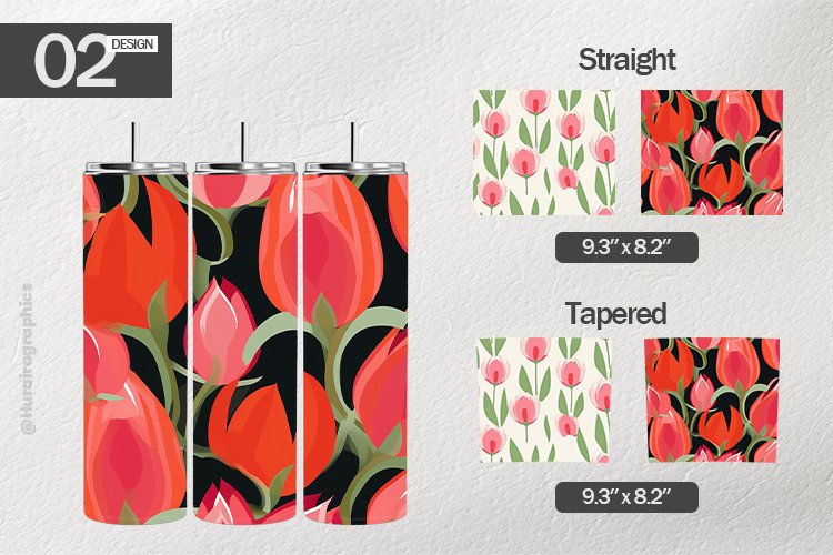 Spring Wallpaper Tumbler Wrap| Tumbler Sublimation Wrap