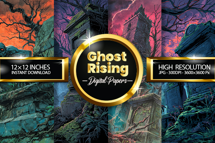 Ghost Rising Digital Papers - 04 Variations