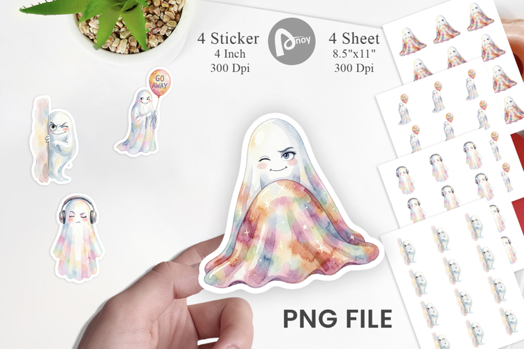 Sarcastic Introvert Ghost Sticker