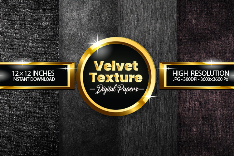 Velvet Texture Digital Papers - 04 Variations