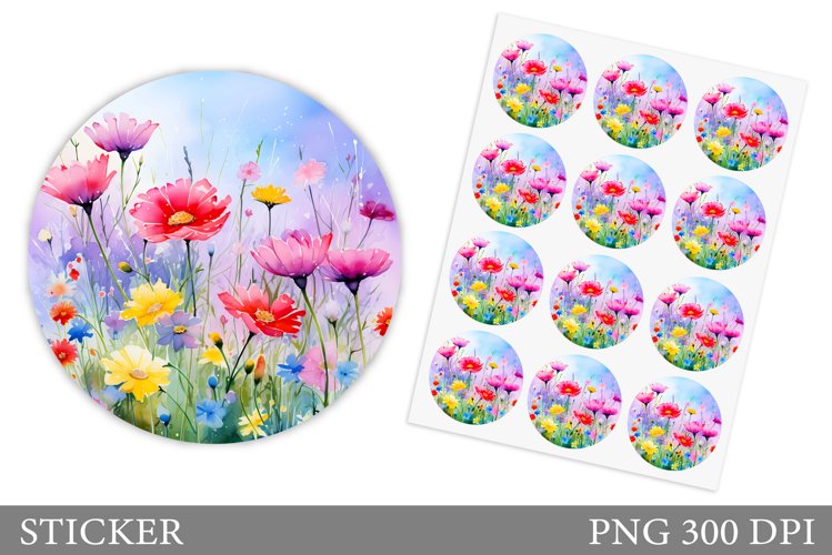 Watercolor Flowers Image 8