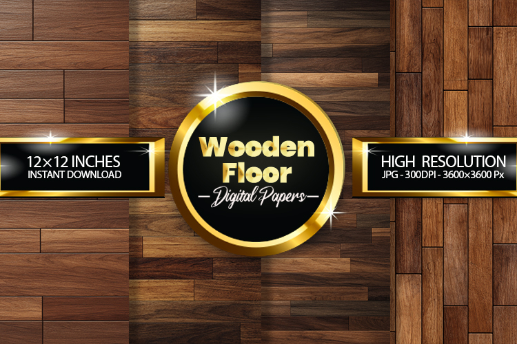 Wooden Floor Digital Papers - 04 Variation