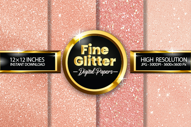 Fine Glitter Digital Papers - 04 Variations