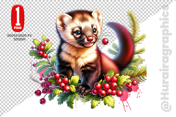 Ferret Clipart Image 13