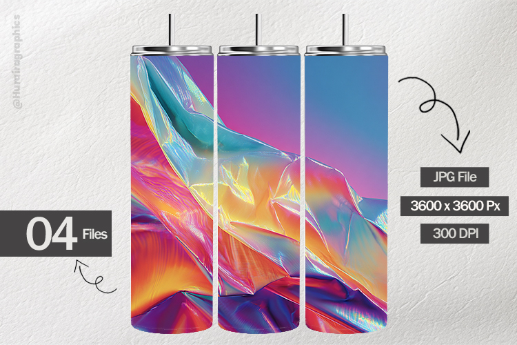 Rainbow Abstract Digital Papers - 04 Variations