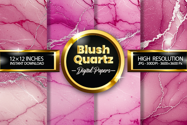 Blush Quartz Digital Papers - 04 Variations