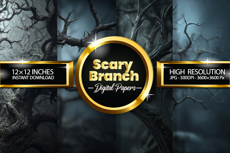 Scary Branch Digital Papers - 04 Variations
