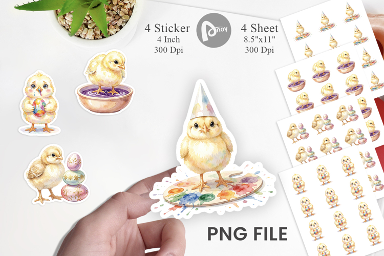 Easter Egg Painting Sticker