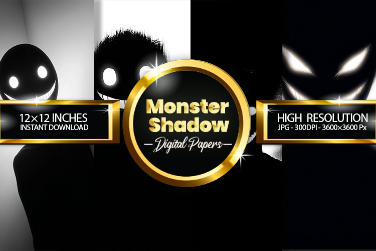 Monster Shadow Digital Papers - 04 Variations