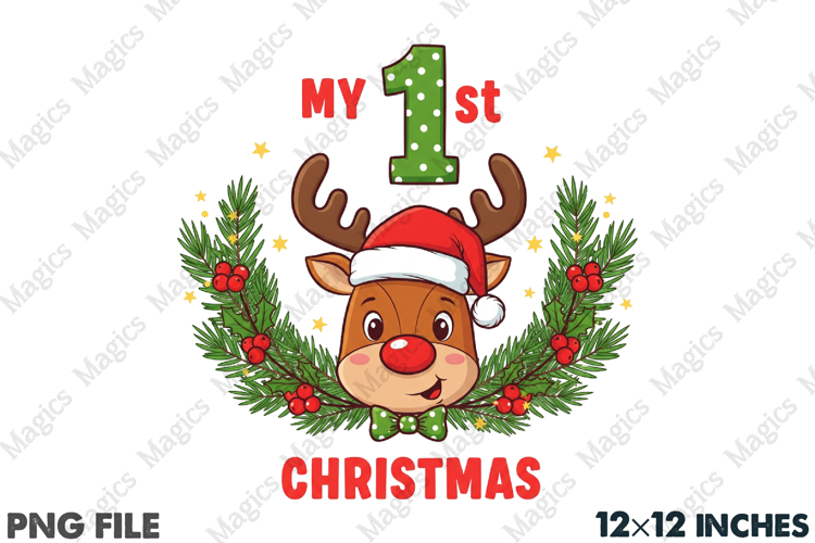 My 1st Christmas PNG, Christmas T-Shirt