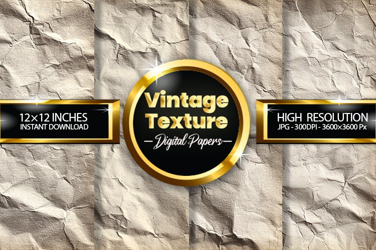 Vintage Texture Digital Papers - 04 Variations