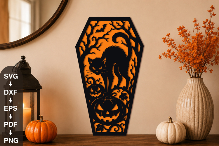 Halloween Black Cat Svg Image 10