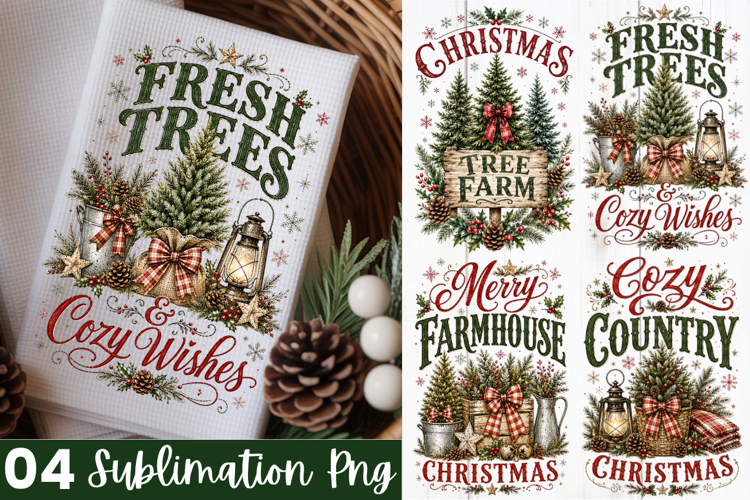 Christmas Tree Kitchen Towel PNG Design,Towel christmas