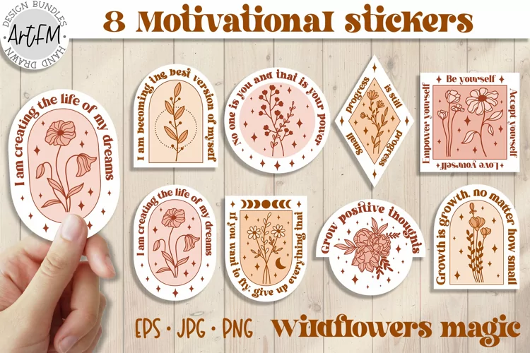 Inspirational Printable Sticker | Motivational Quote Sticker