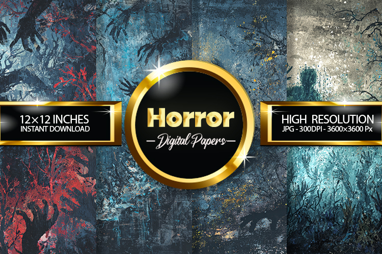 Horror Digital Papers - 04 Variations
