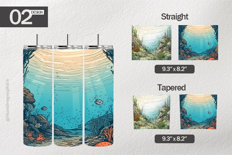 Under Sea Tumbler Wrap| Tumbler Sublimation Wrap