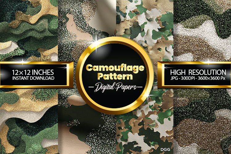 Camouflage Digital Papers - 04 Variations