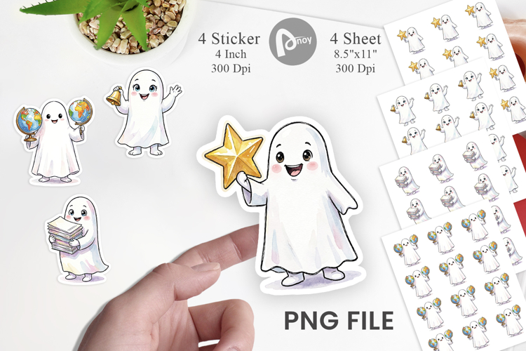 Classroom Teacher Ghost Sticker