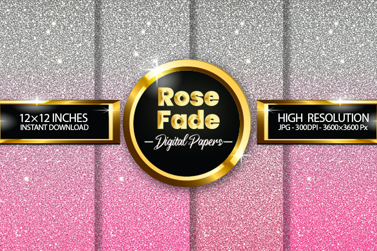 Rose Fade Digital Papers - 04 Variations