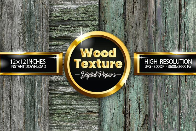 Weathered Wood Digital Papers - 04 Variations
