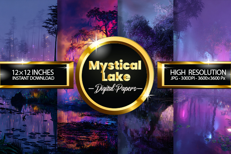 Mystical Lake Digital Papers - 04 Variations