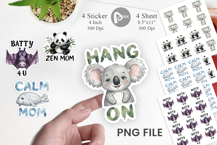 Funny Lazy Mom Life Sticker