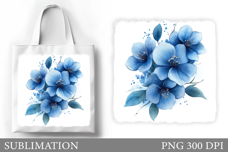 Flowers Tote Bag Sublimation. Flowers Sublimation