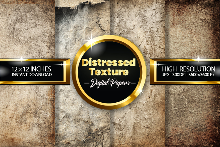 Distressed Paint Digital Papers - 04 Variations