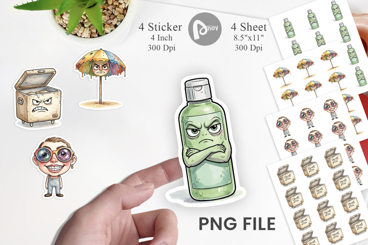 Sarcastic Beach Gear Sticker