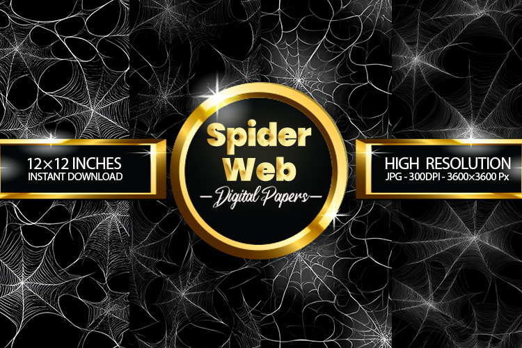 Spider Web Digital Papers - 04 Variations