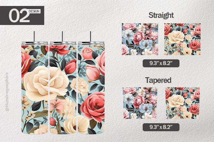 Watercolor Pastel Roses Tumbler Wrap| Tumbler Sublimation