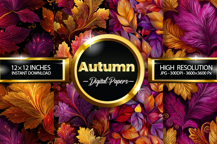 Autmun Forest Digital Papers - 04 Variations