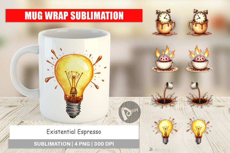 Existential Espresso Mug Wrap