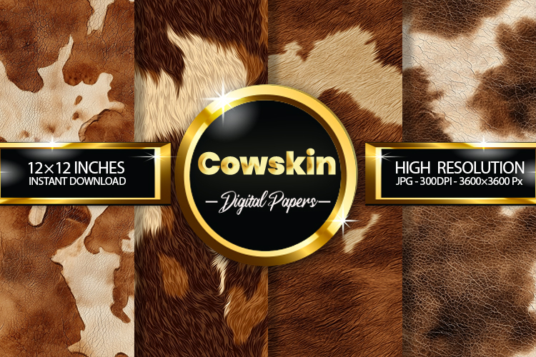 Cowskin Digital Papers - 04 Variations