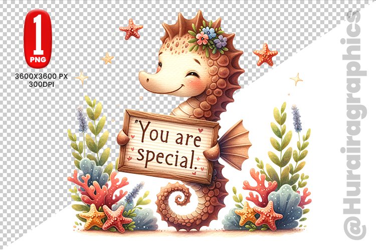 Sea Horse Clipart Image 11