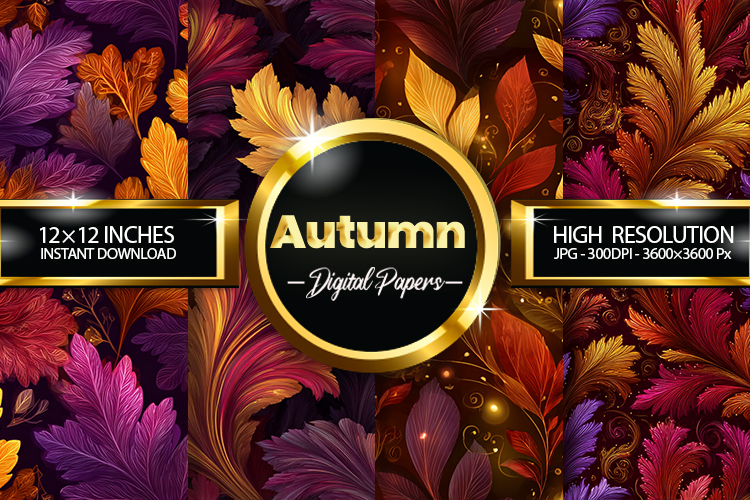 Autmun Forest Digital Papers - 04 Variations