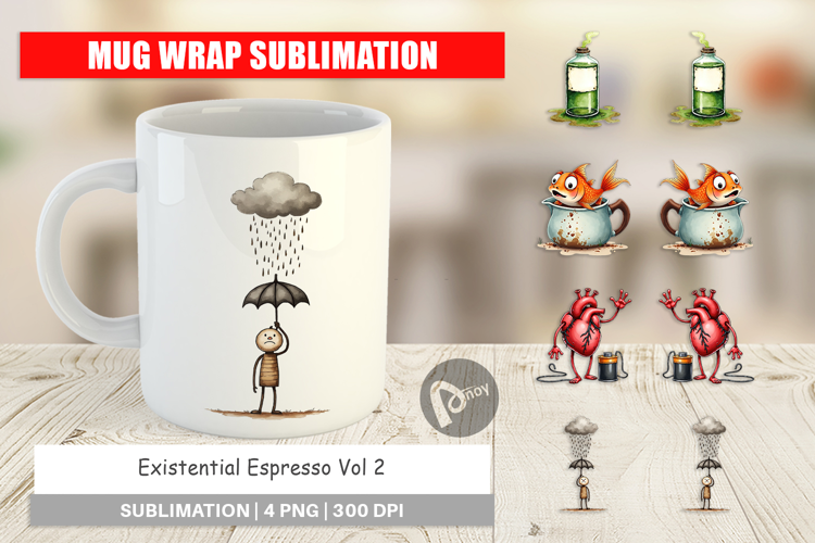 Existential Espresso Mug Wrap