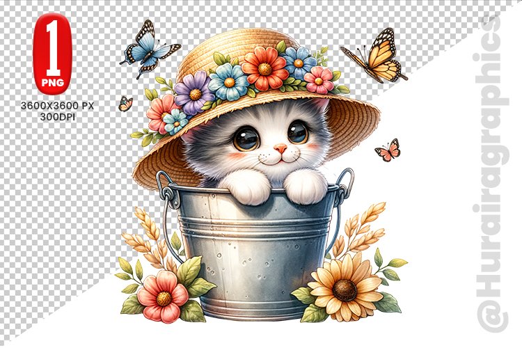 Cute Cat Clipart Image 21