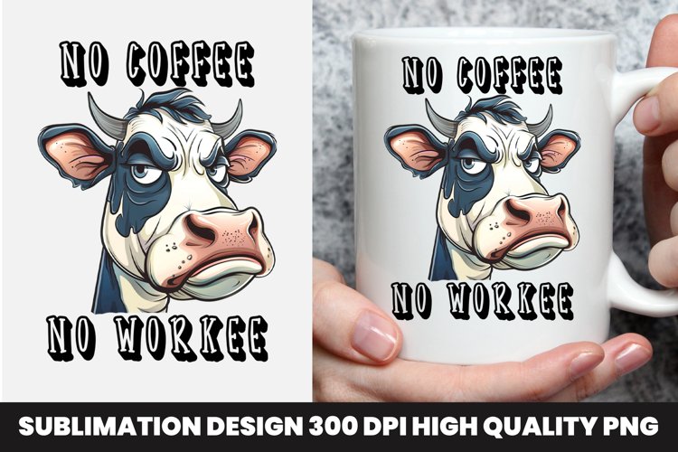 Cow Sarcastic mug design