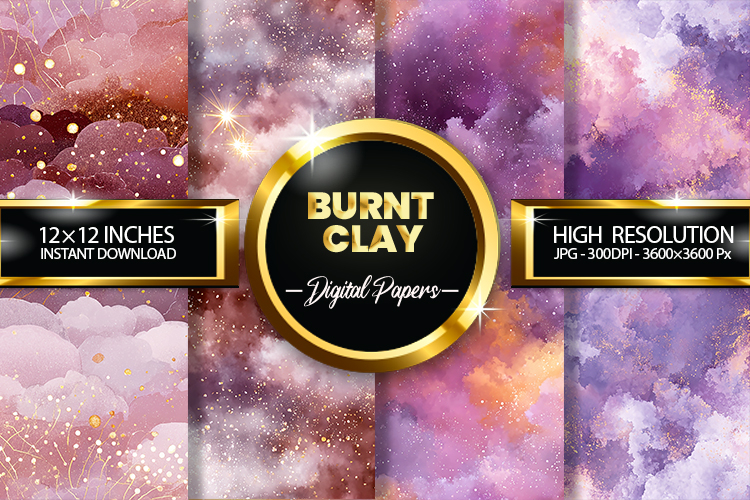 Burnt Clay Digital Papers - 04 Variations