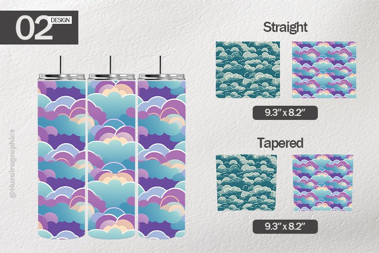 Tileable Pattern Tumbler Wrap| Tumbler Sublimation Wrap example image 1