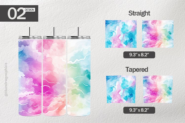Watercolor Tumbler Wrap| Tumbler Sublimation Wrap