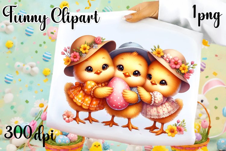 Spring animal clipart|Cute chicken easter animals clipart