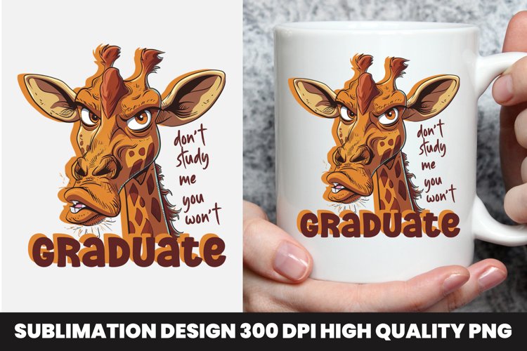 Giraffe Sarcastic mug Design example image 1