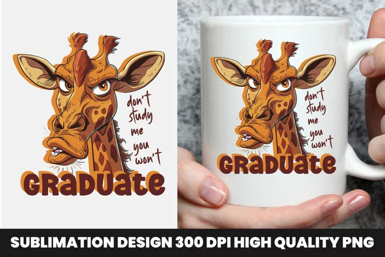 Giraffe Sarcastic mug Design