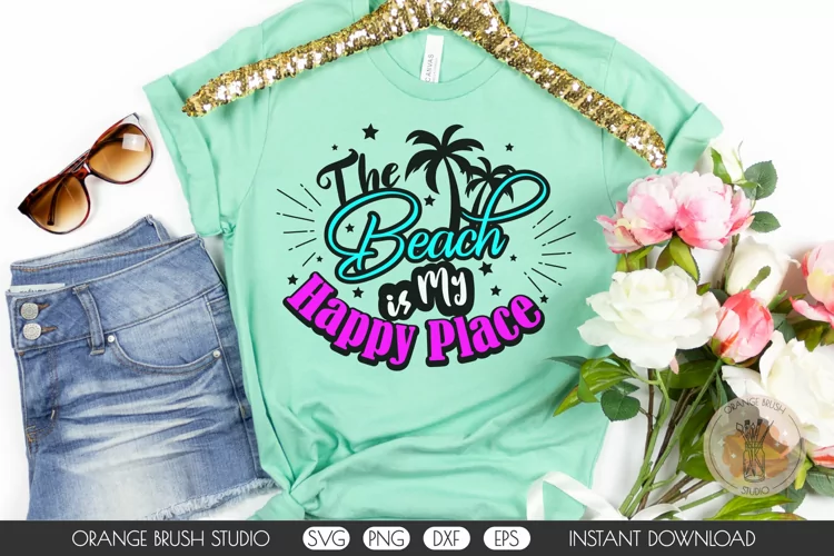 Beach SVG Cut File Family Vacation Summer Quote Palm Trees